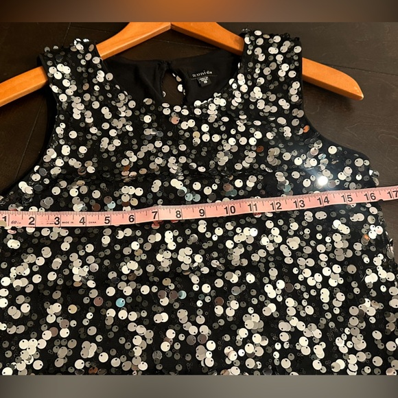 Girl’s Zunie Sleeveless Sequin Black/Silver Dress Size 16 EUC!! - Picture 13 of 13